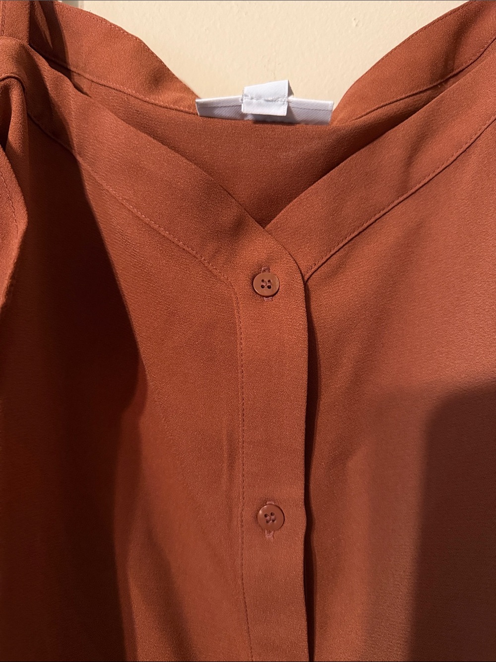 Bar III Rust Ruffle Cold-Shoulder Camisole - Picture 5 of 6